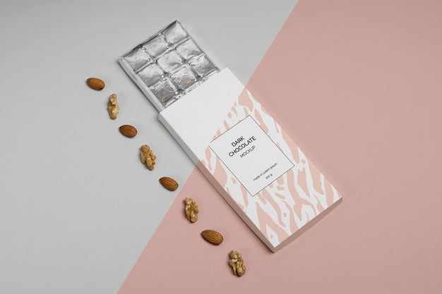 Free Chocolate Packaging Mockup Psd