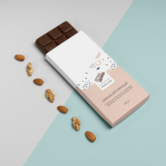 Free Chocolate Packaging Mockup Psd