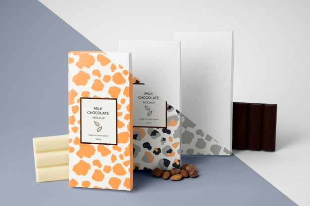 Free Chocolate Packaging Mockup Psd