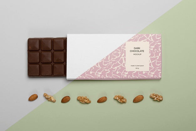 Free Chocolate Packaging Mockup Psd