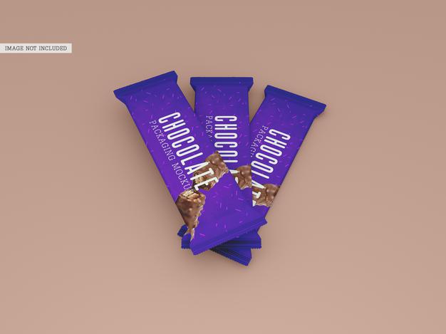 Free Chocolate Packaging Mockup Psd