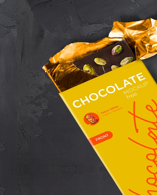 Free Chocolate Packaging Psd Mockup