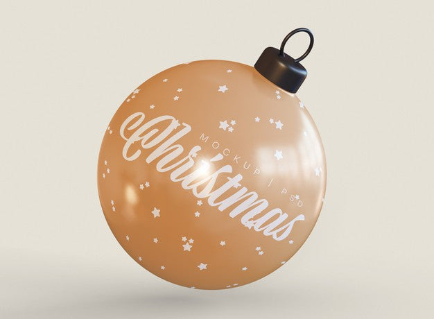 Free Christmas Ball Mockup Psd