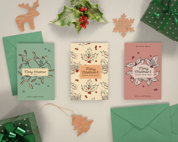 Free Christmas Celebration With Card Psd