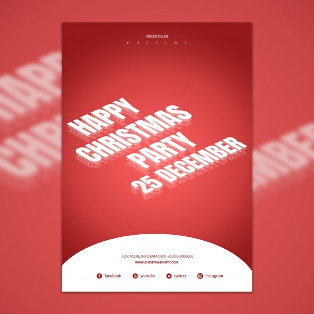 Free Christmas Cover Template Psd