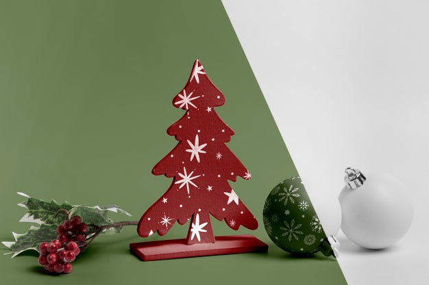 Free Christmas Decorations Arrangement Psd