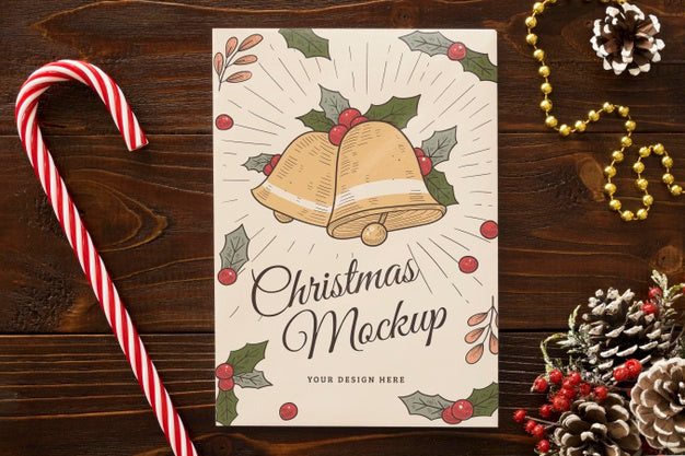 Free Christmas Eve Elements Assortment Mock-Up Psd