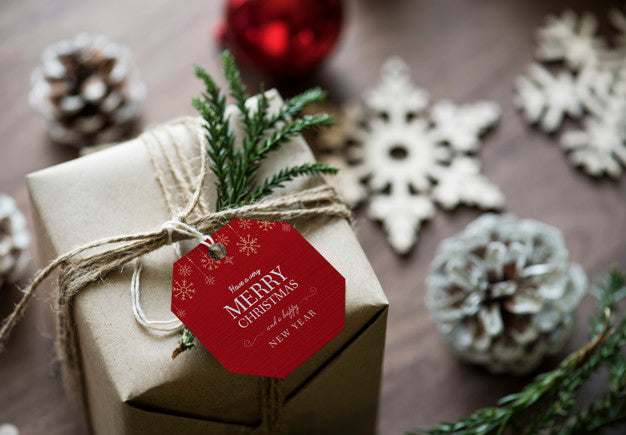 Free Christmas Holiday Greeting Design Mockup Psd