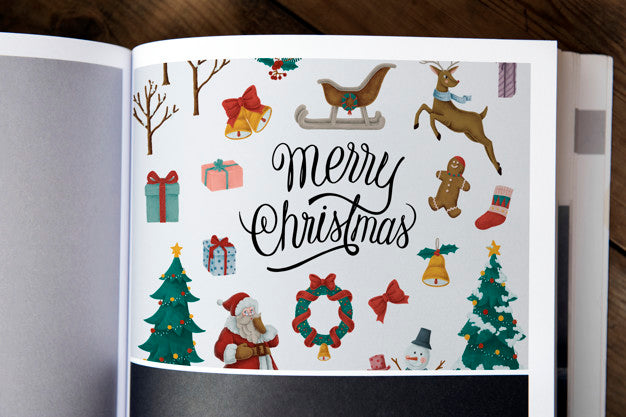 Free Christmas Holiday Greeting Design Mockup Psd