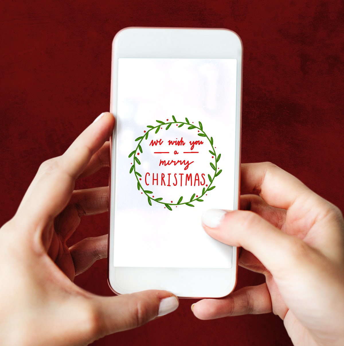 Free Christmas Holiday Greeting Design Mockup