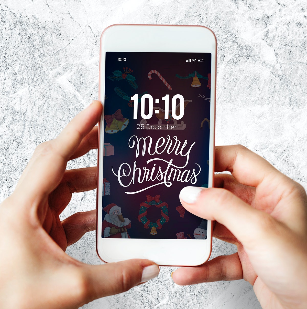 Free Christmas Holiday Greeting Design Mockup