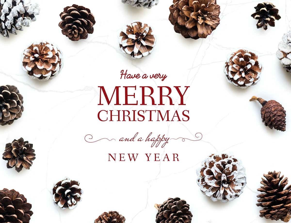 Free Christmas Holiday Greeting Design Mockup