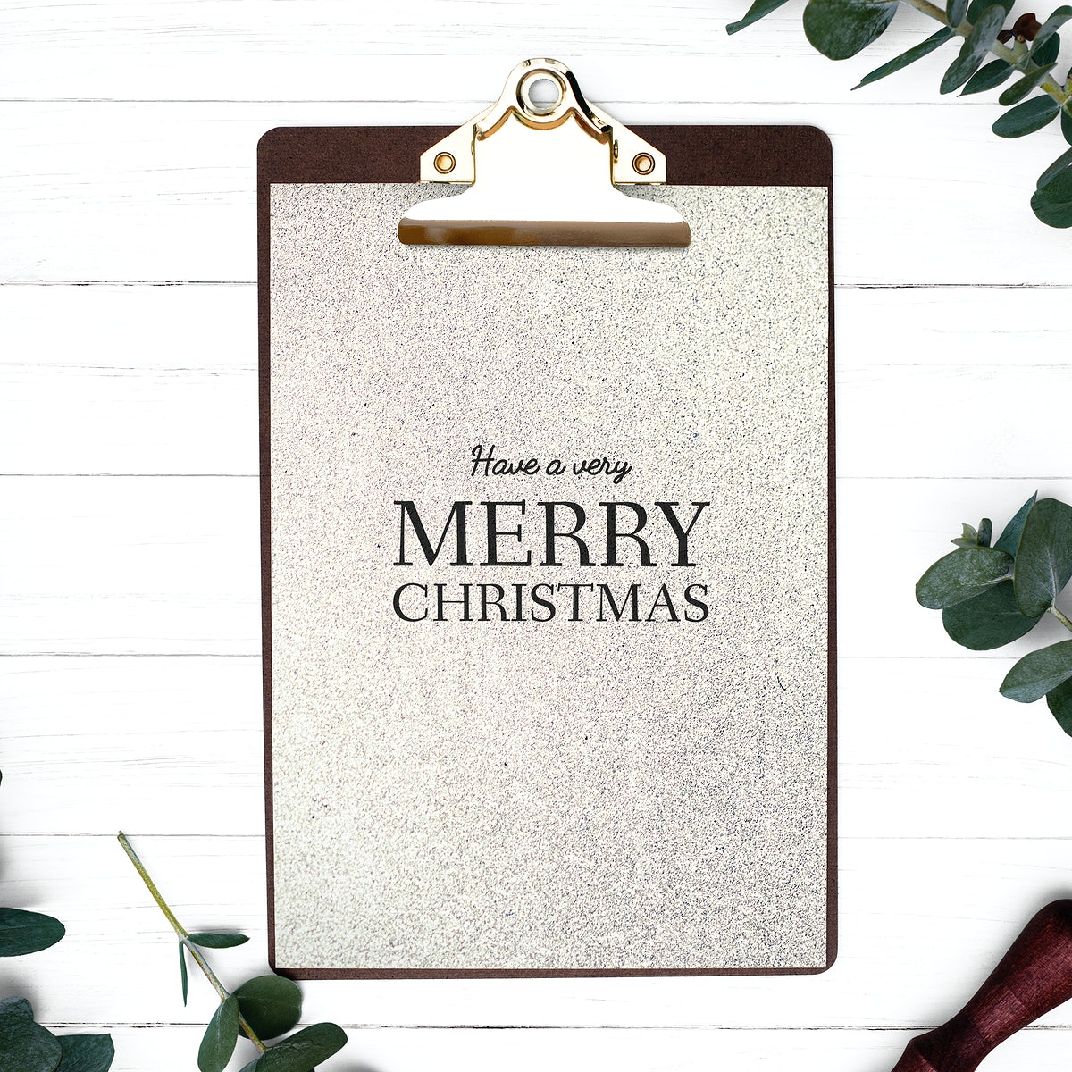 Free Christmas Holiday Greeting Design Mockup