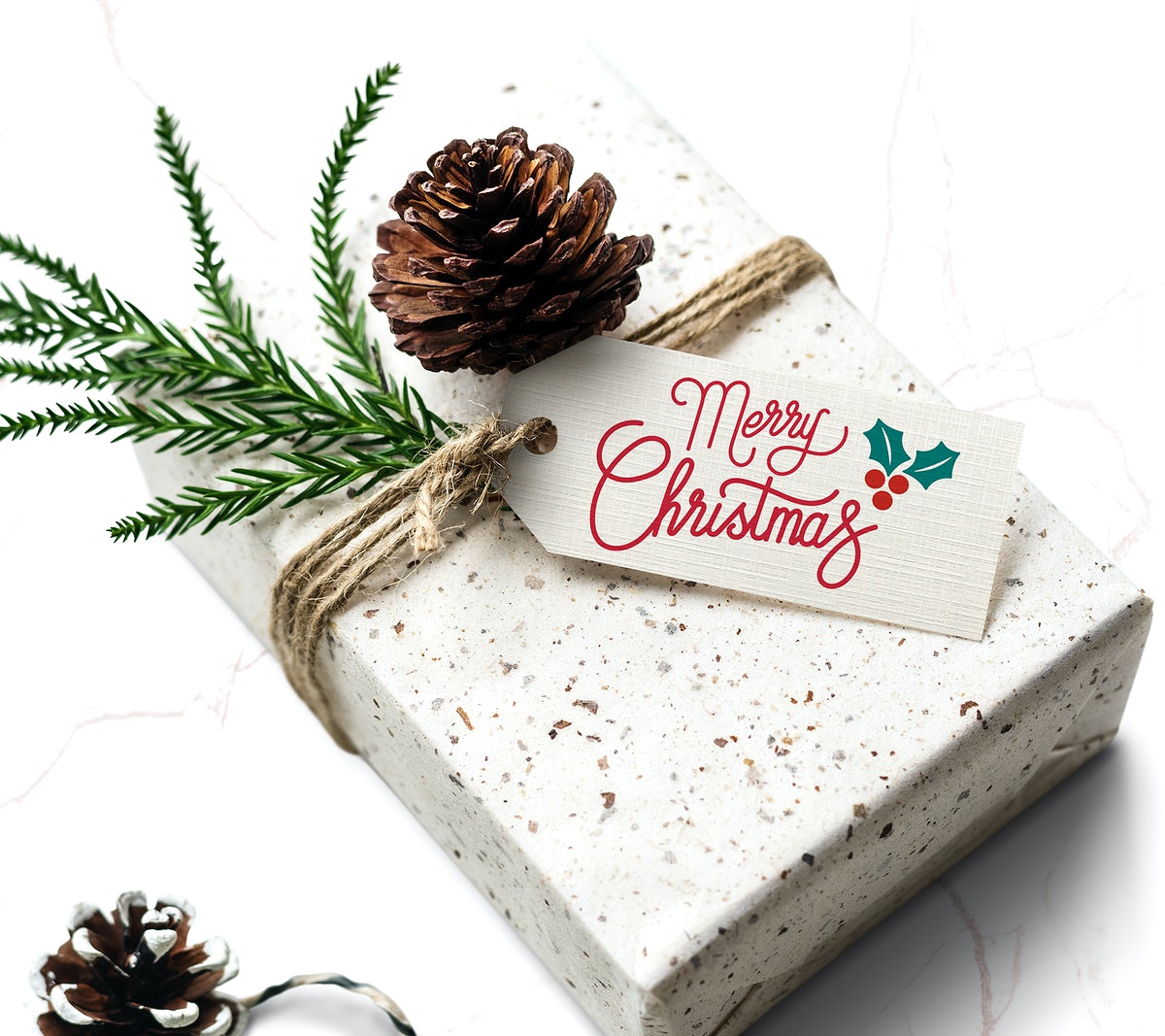 Free Christmas Holiday Greeting Design Mockup