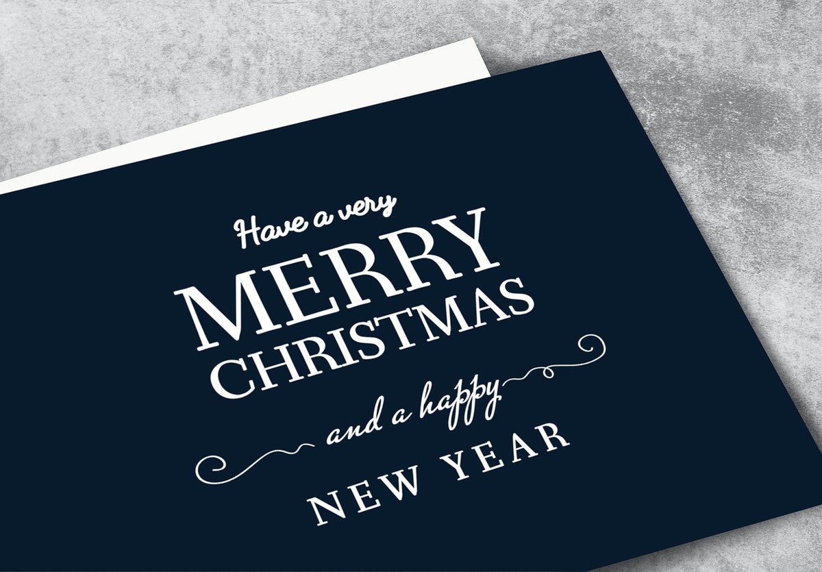 Free Christmas Holiday Greeting Design Mockup