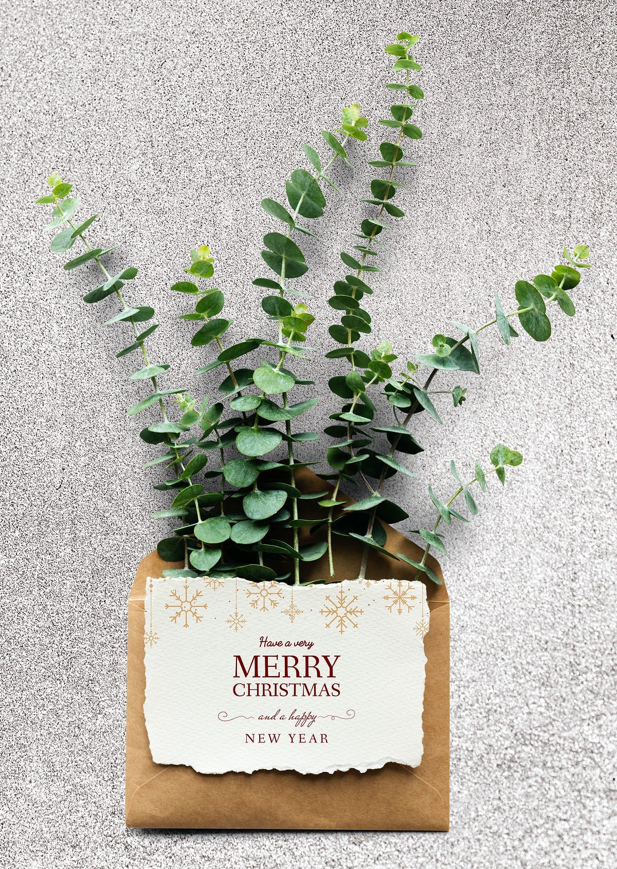 Free Christmas Holiday Greeting Design Mockup