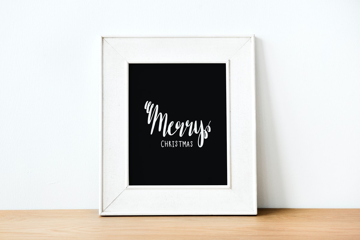 Free Christmas Holiday Greeting Design Mockup