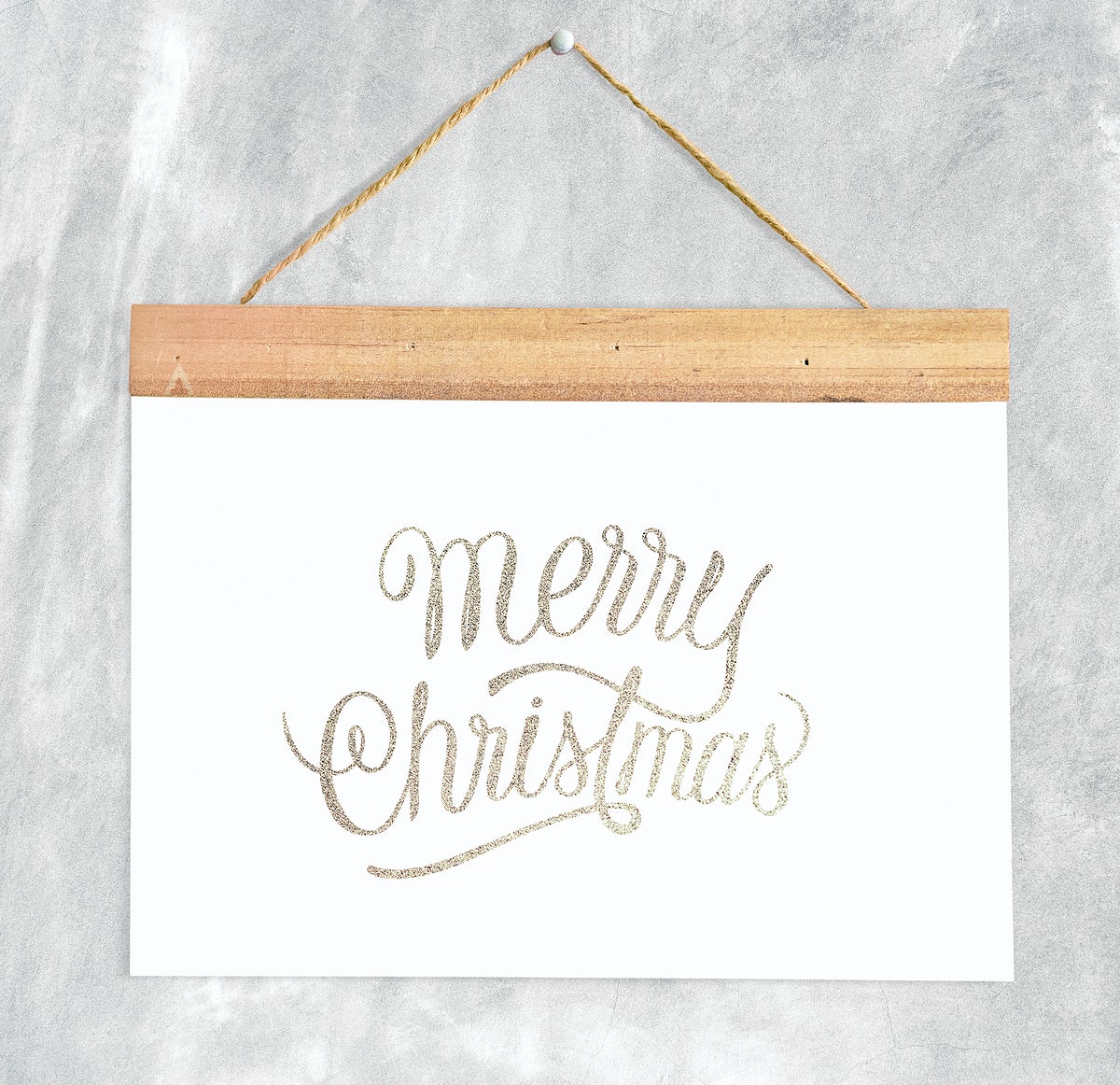 Free Christmas Holiday Greeting Design Mockup