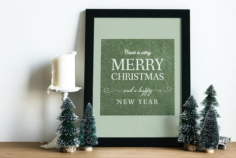 Free Christmas Holiday Greeting Design Mockup