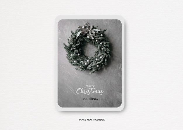 Free Christmas Template Mockup Psd