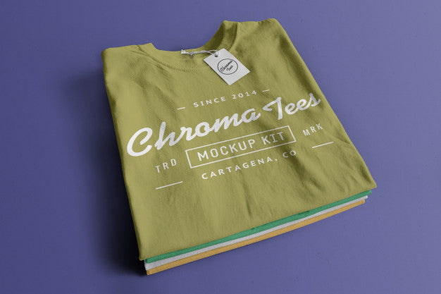 Free Chromatees Tshirt Mockup Psd