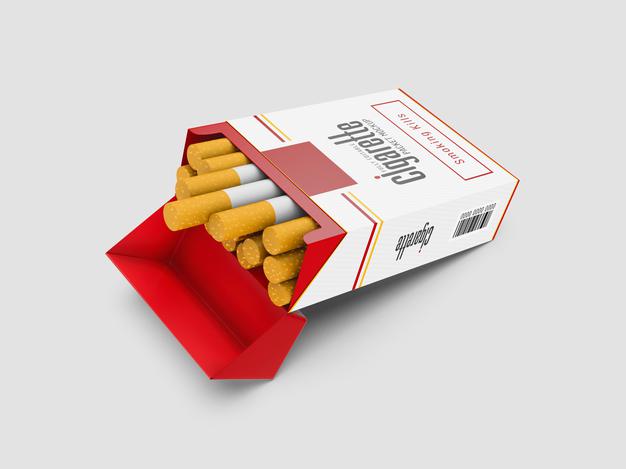 Free Cigarette Packet Mockup Psd