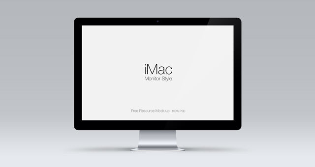 Free Cinema Display Psd Mockup