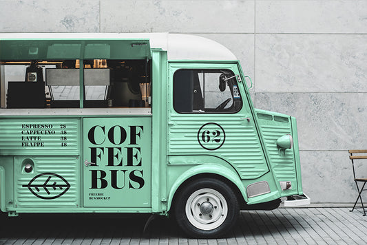 Free Citroen Food Truck Mockup