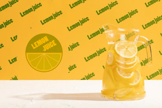 Free Classic Lemonade Jar With Mock-Up Psd