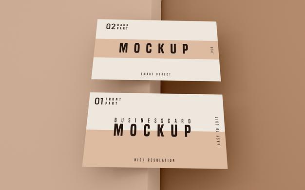 Free Clean Business Card Psd Mockup Design Psd