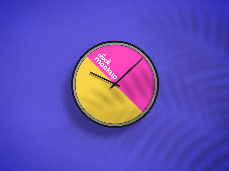 Free Clock Design Mockup