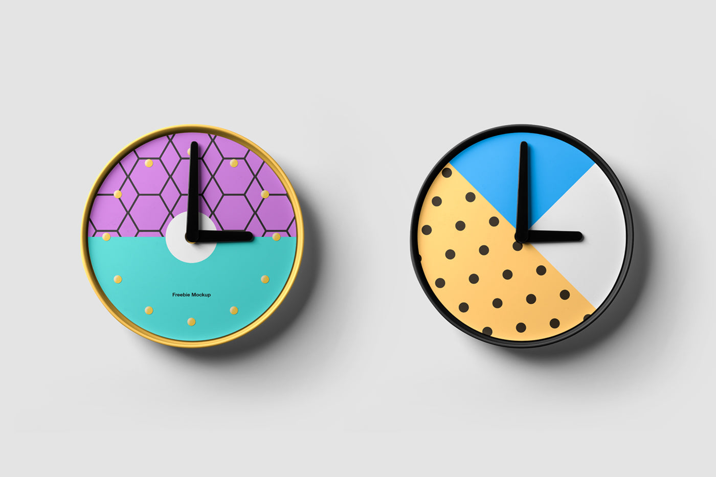 Free Clock Mockup