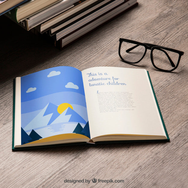 Free Close Up Book Mockup Psd