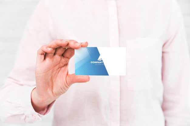 Free Close-Up Business Card Psd