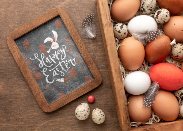 Free Close-Up Frame And Eggs Psd