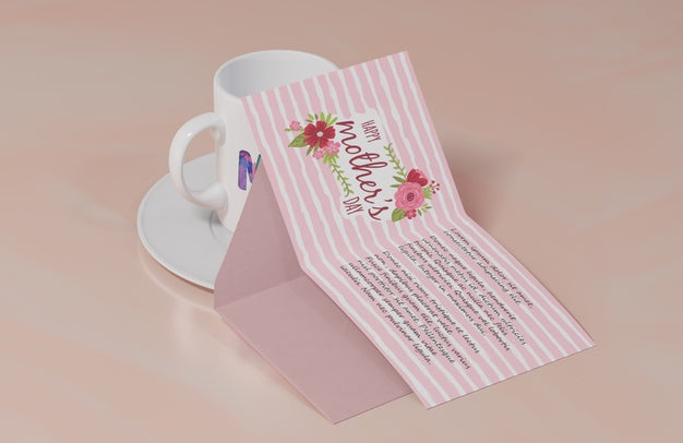 Free Close-Up Mothers Day Greeting Card Psd