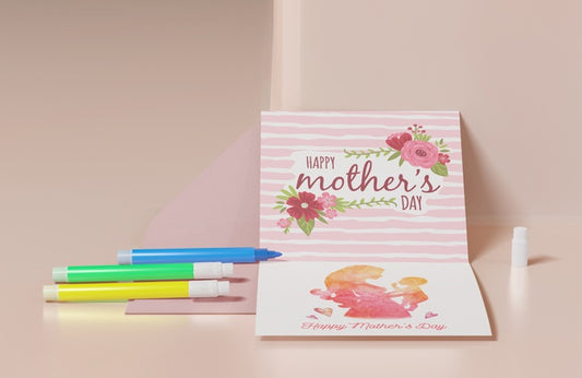 Free Close-Up Mothers Day Greeting Card Psd