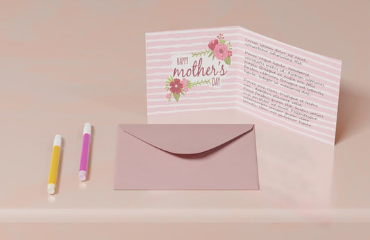 Free Close-Up Mothers Day Greeting Card Psd