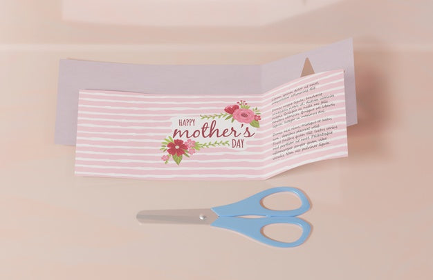 Free Close-Up Mothers Day Greeting Card Psd