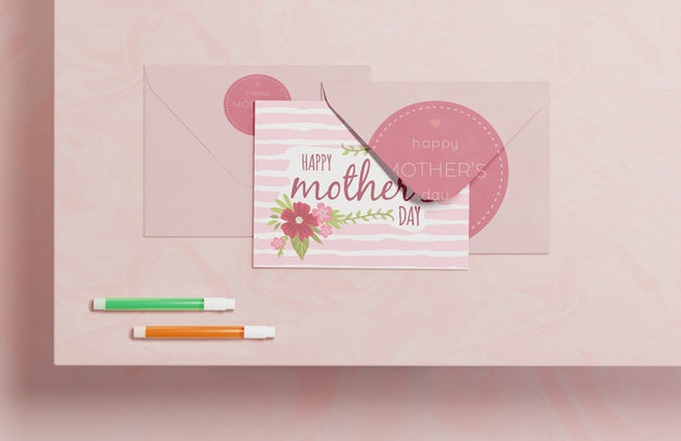 Free Close-Up Mothers Day Greeting Card Psd