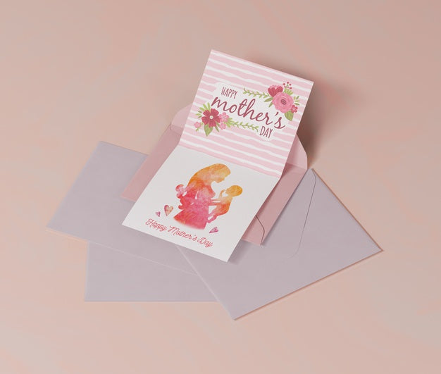 Free Close-Up Mothers Day Greeting Card Psd