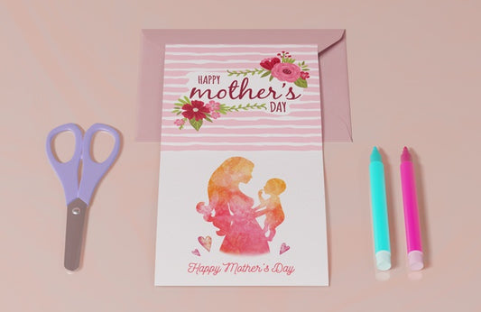 Free Close-Up Mothers Day Greeting Card Psd