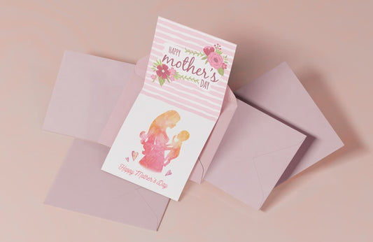 Free Close-Up Mothers Day Greeting Card Psd