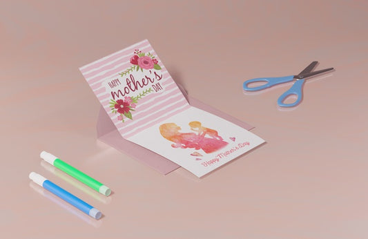 Free Close-Up Mothers Day Greeting Card Psd