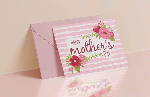 Free Close-Up Mothers Day Greeting Card Psd