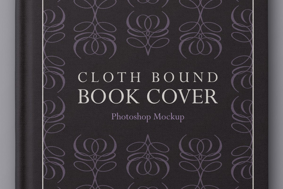 Free Cloth Bound Book Cover Mockup