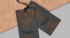 Free Clothing Brand Price Tag Mockup Psd File