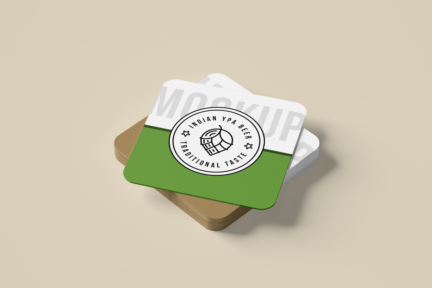 Free Coaster Mockup