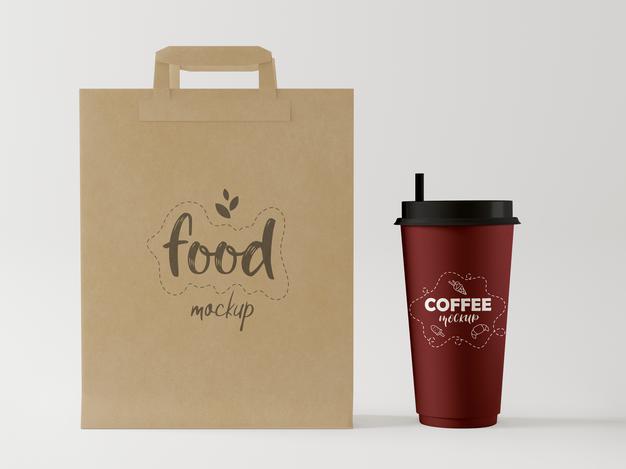 Free Coffee Cup Take Away Mockup Psd