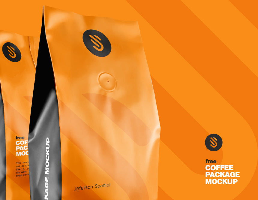 Free Coffee Package Mockup